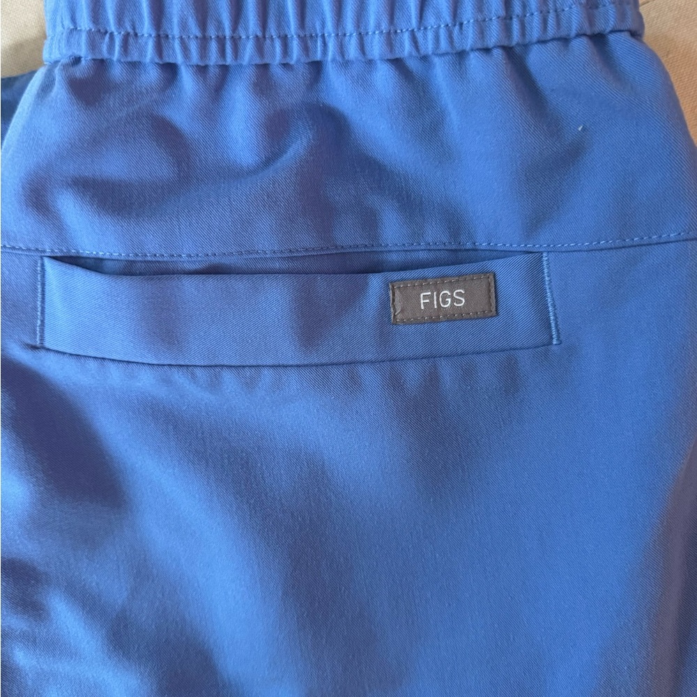 Figs Men Blue Scrub Pants (Joggers) XS/S Short